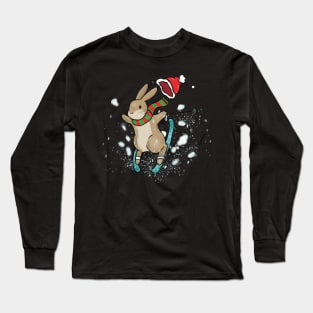 Christmas Ski Bunny Long Sleeve T-Shirt